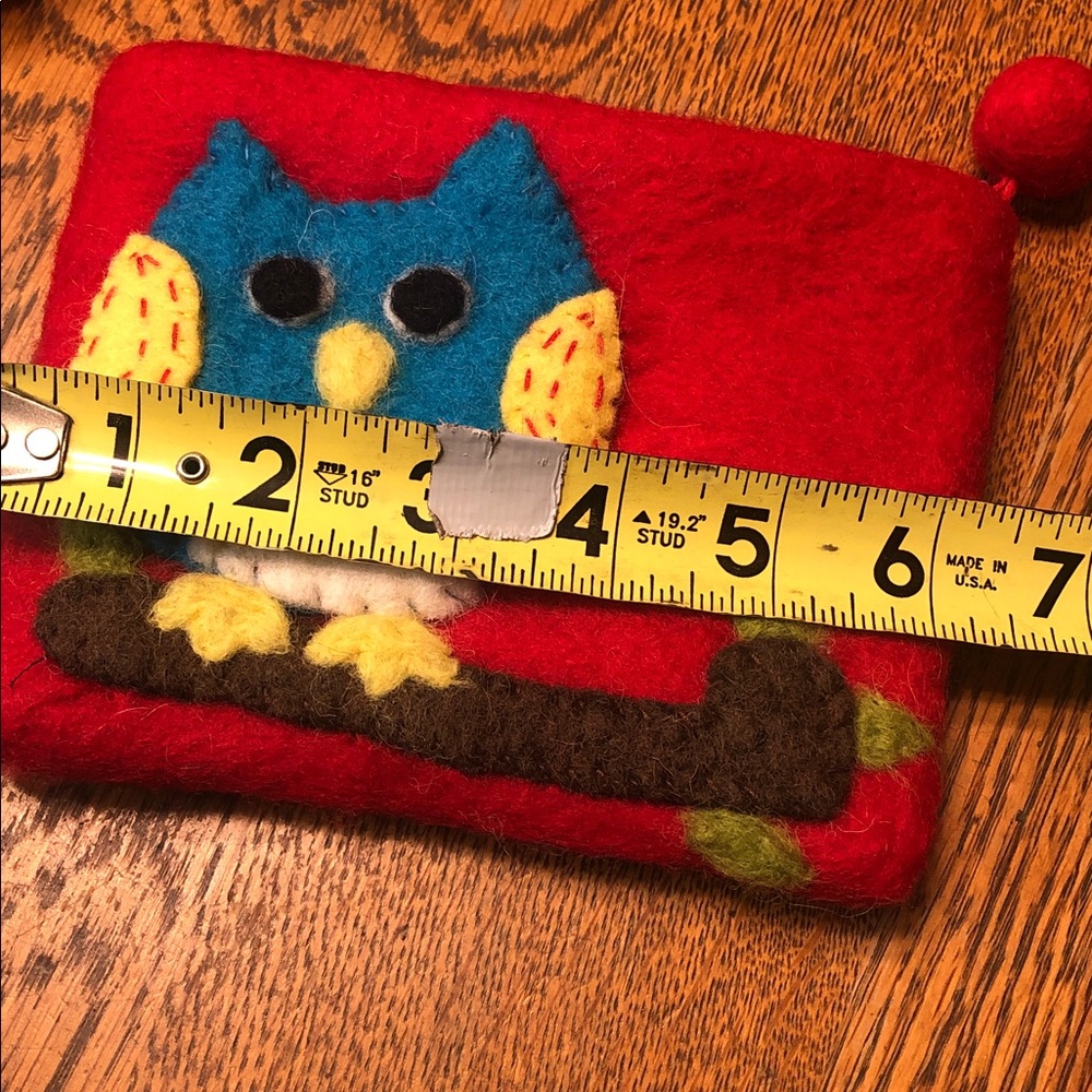 Colorful Felted Wool Bird Pouches Made in Nepal - Set of 2 - Picture 6 of 13